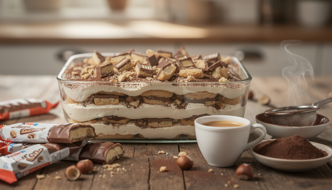 découvrez notre recette simple et délicieuse pour réussir un tiramisu kinder bueno parfait chez vous, alliant douceur et gourmandise pour régaler toute la famille.
