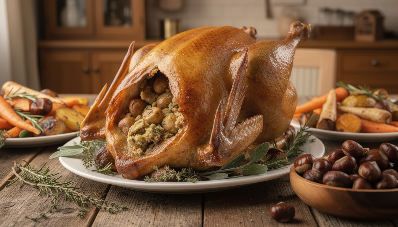 découvrez notre recette traditionnelle de dinde farcie aux marrons, accompagnée d'astuces pour réussir un plat savoureux et festif à chaque fois.