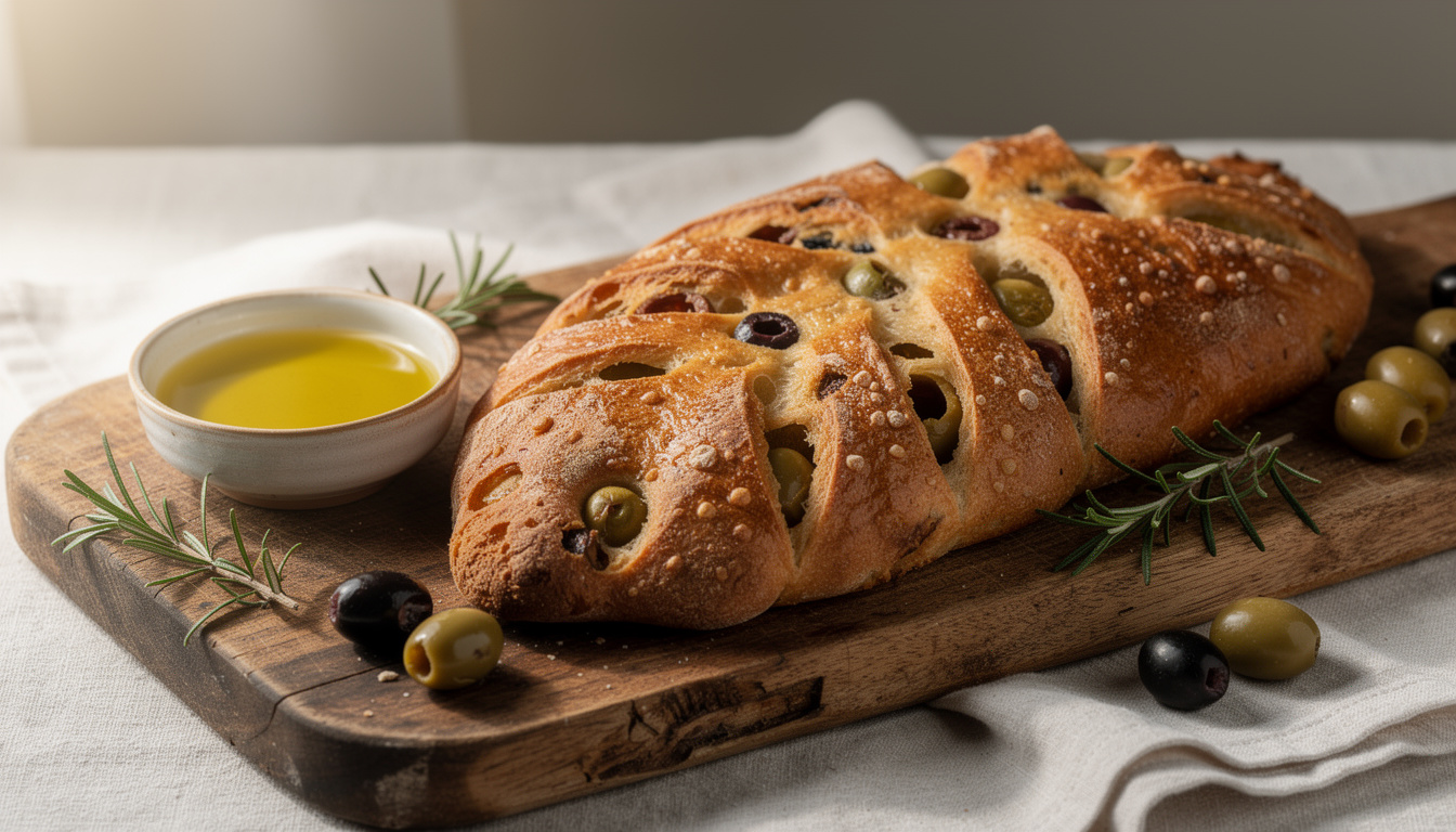 découvrez une recette facile de fougasse aux olives, parfaite pour un apéritif convivial et savoureux. un délice à partager en famille ou entre amis !