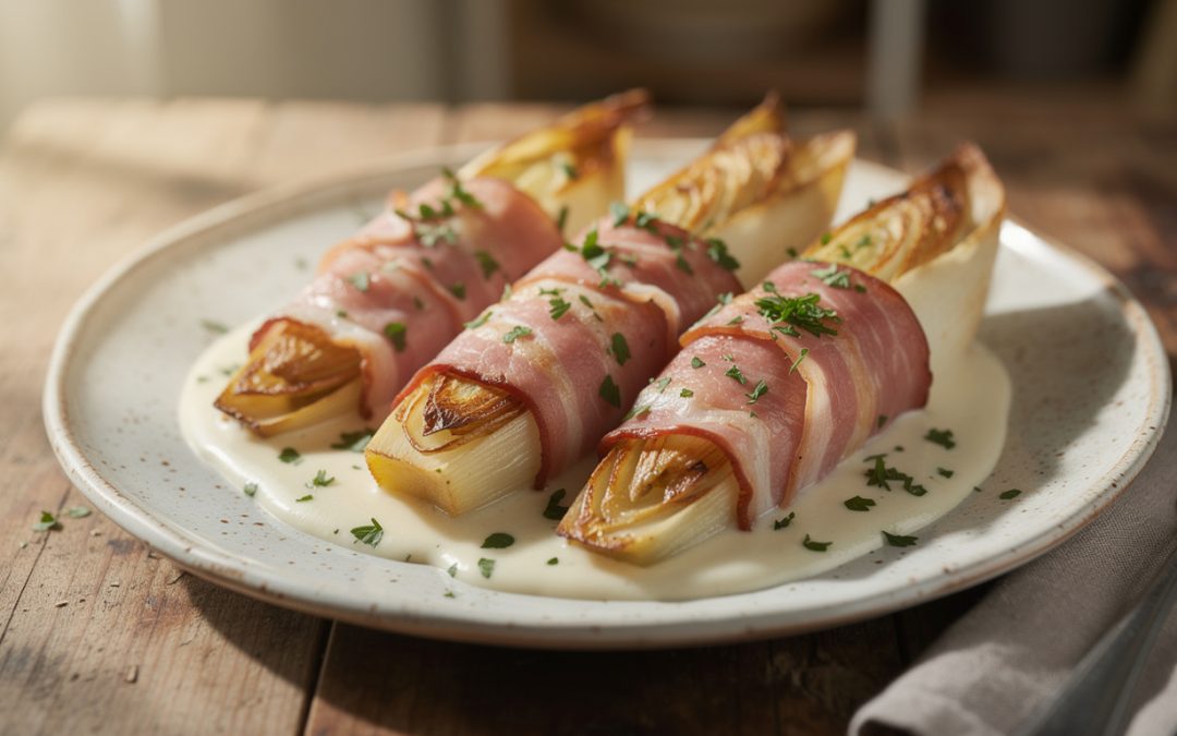 Recette facile d&rsquo;endives braisées au jambon pour un repas savoureux