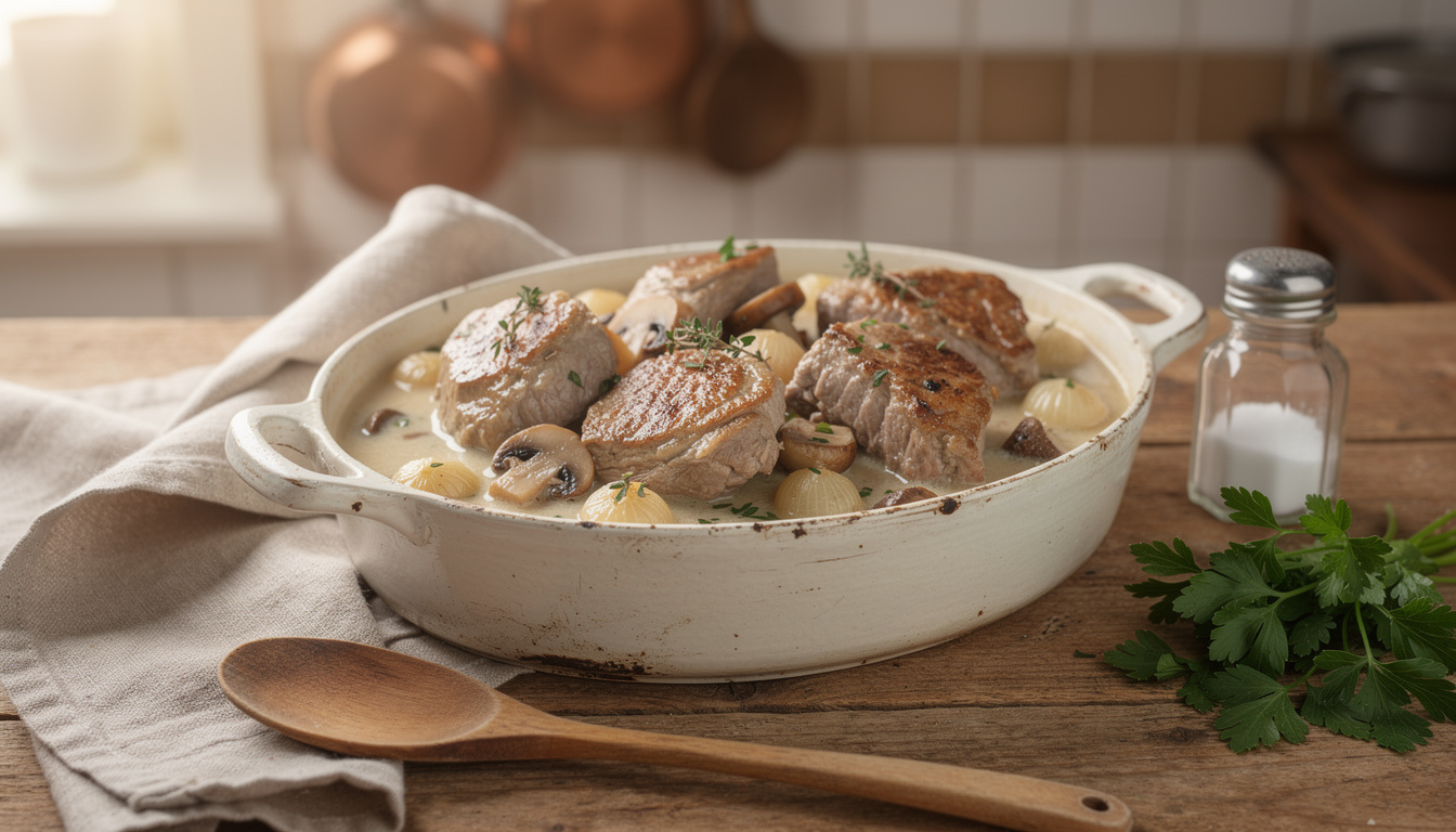 découvrez la recette traditionnelle et savoureuse de la blanquette de veau façon grand-mère, un plat familial réconfortant aux saveurs authentiques.