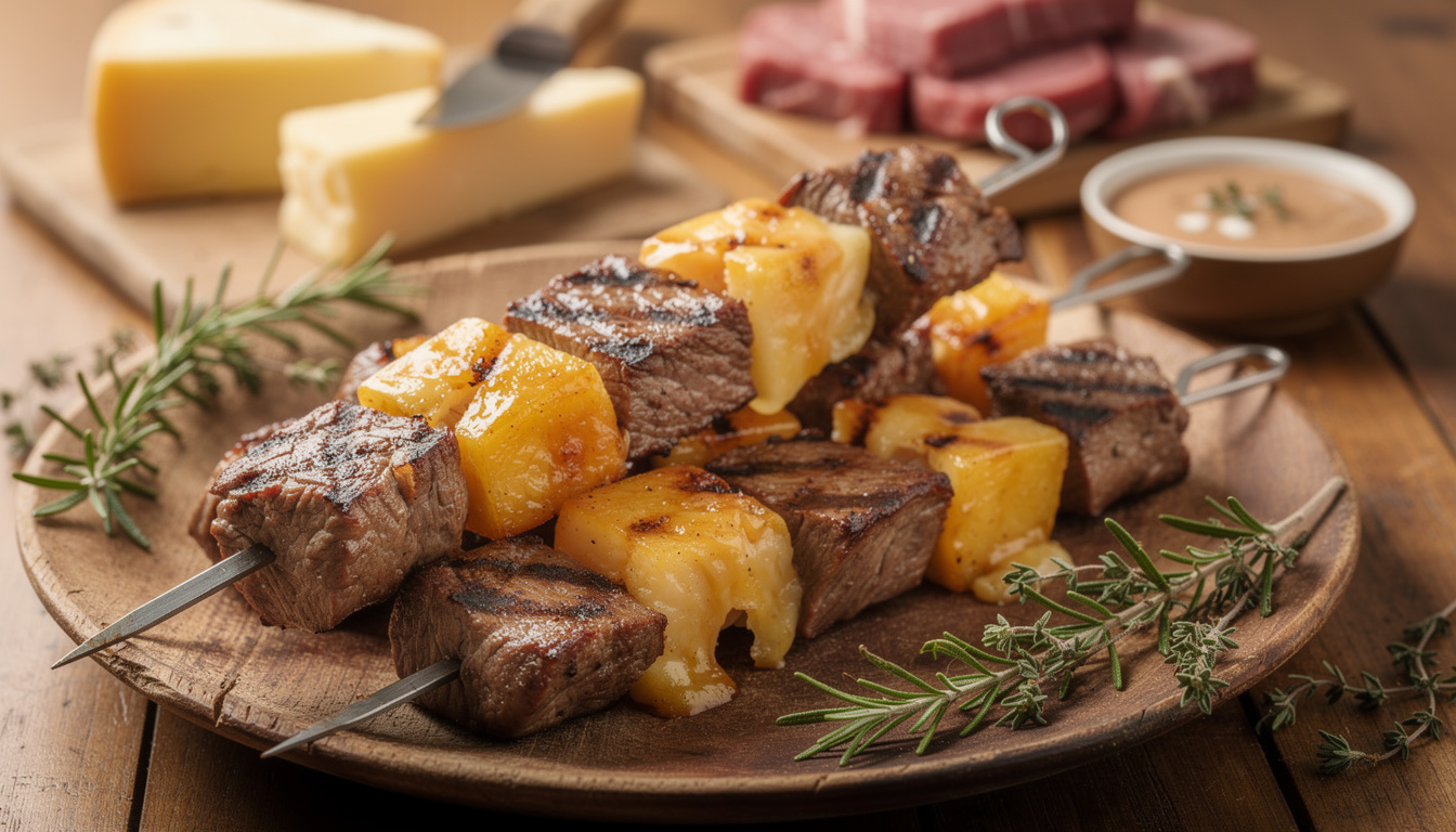 Brochette de boeuf au fromage : recette savoureuse et facile dĂ©couvrez notre recette savoureuse et facile de brochette de bĆuf au fromage, parfaite pour un repas gourmand et rapide Ă prĂ©parer.