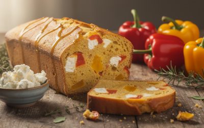 Cake au chèvre et poivron : une recette savoureuse et facile