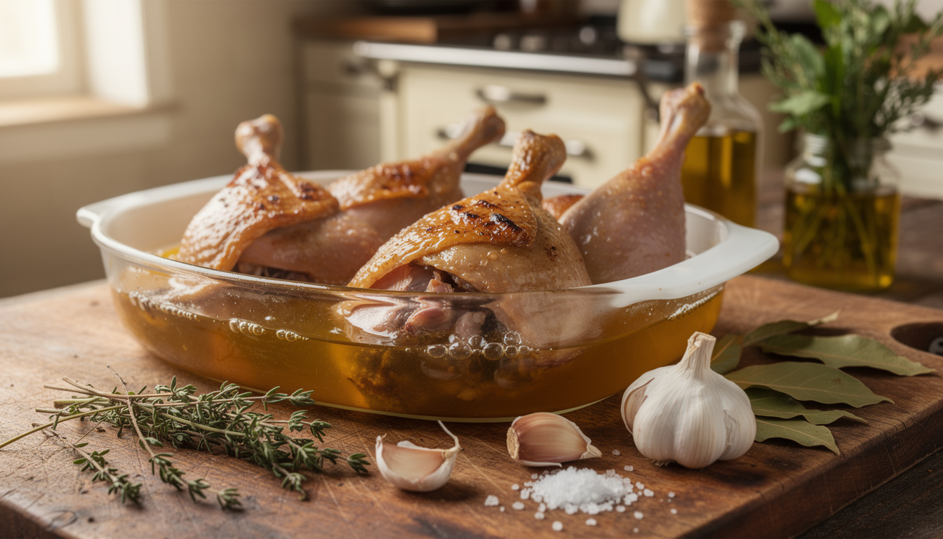 Comment confire des cuisses de canard maison facilement apprenez à confire des cuisses de canard maison facilement grâce à notre guide étape par étape pour une recette traditionnelle savoureuse et simple à réaliser.