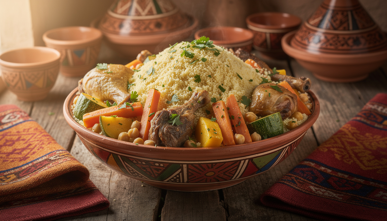 découvrez notre recette de couscous kabyle, un plat traditionnel savoureux du maghreb. apprenez à préparer ce délicieux couscous étape par étape pour régaler toute la famille.