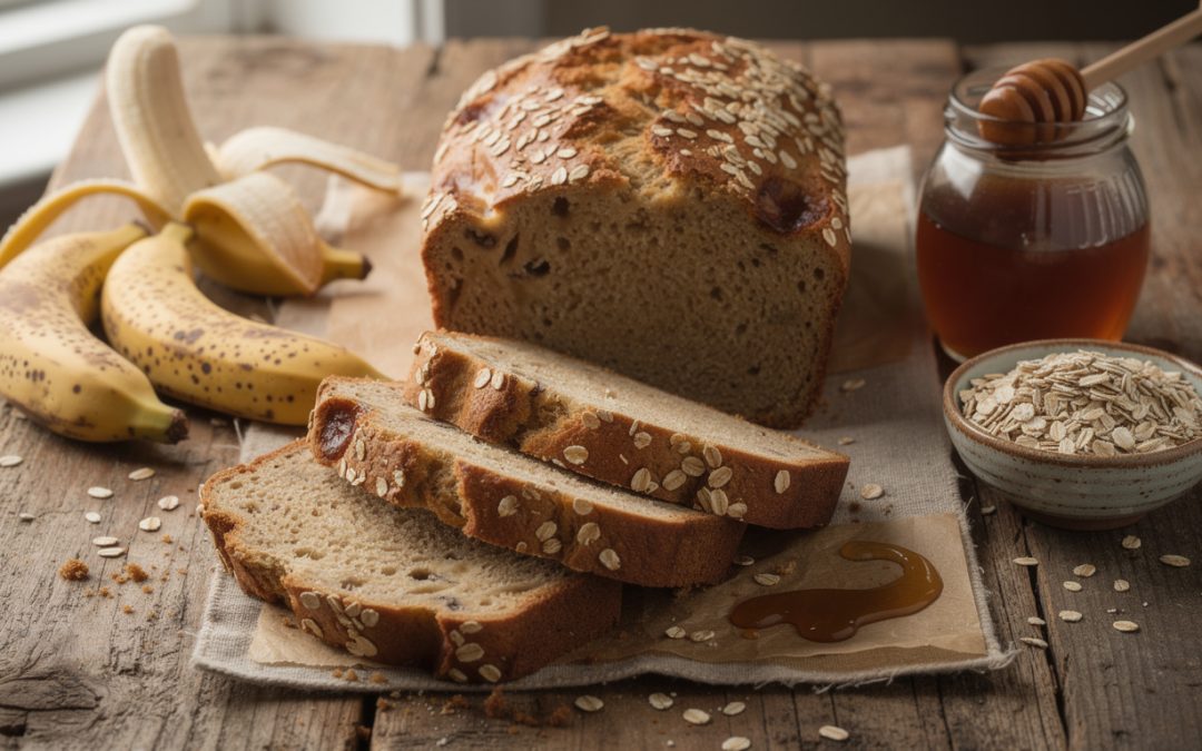 Recette facile de banana bread aux flocons d&rsquo;avoine pour un goûter sain