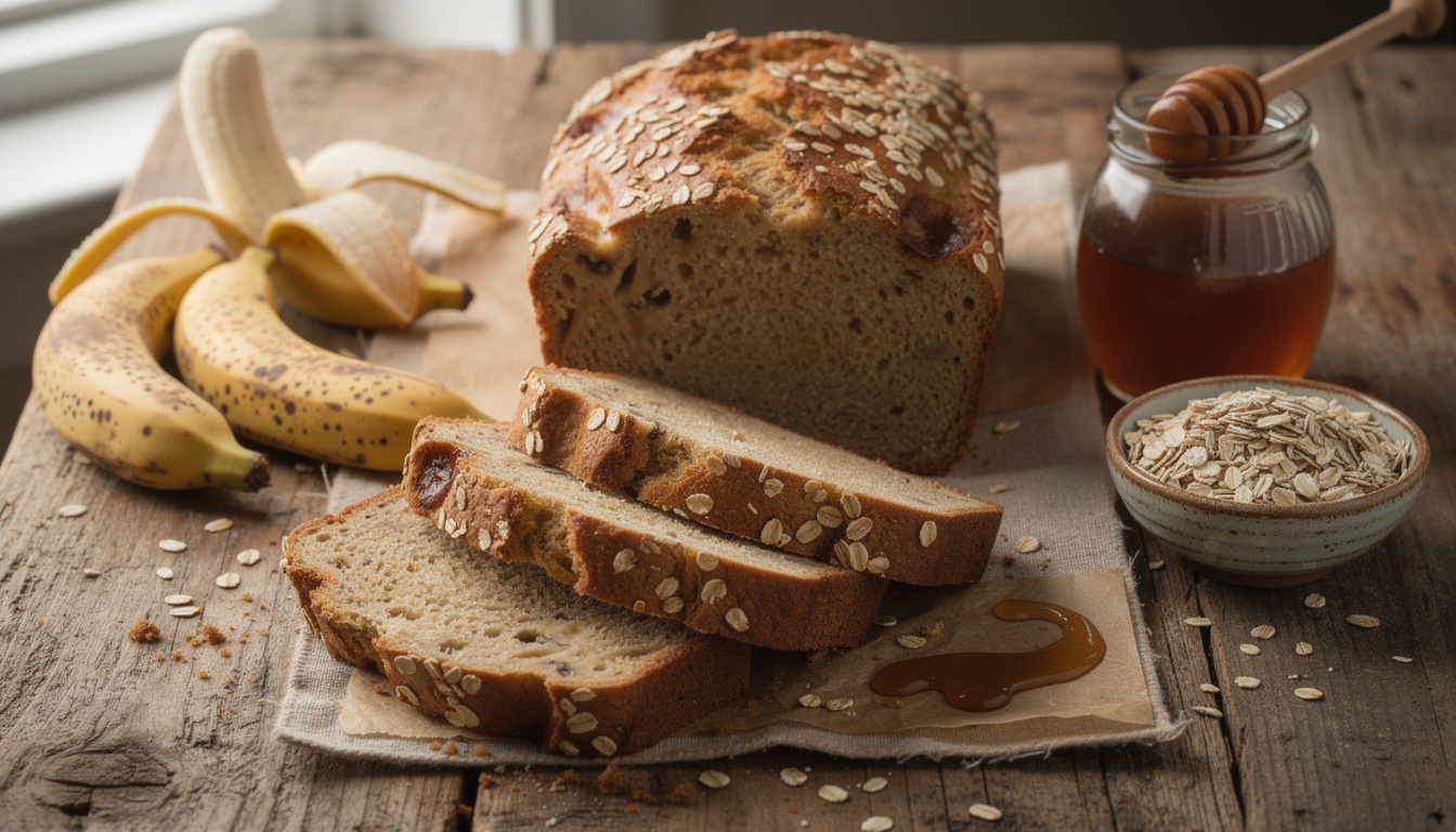 Recette facile de banana bread aux flocons d’avoine pour un goĂ»ter sain dĂ©couvrez une recette facile et rapide de banana bread aux flocons d'avoine, idĂ©ale pour un goĂ»ter sain et gourmand.