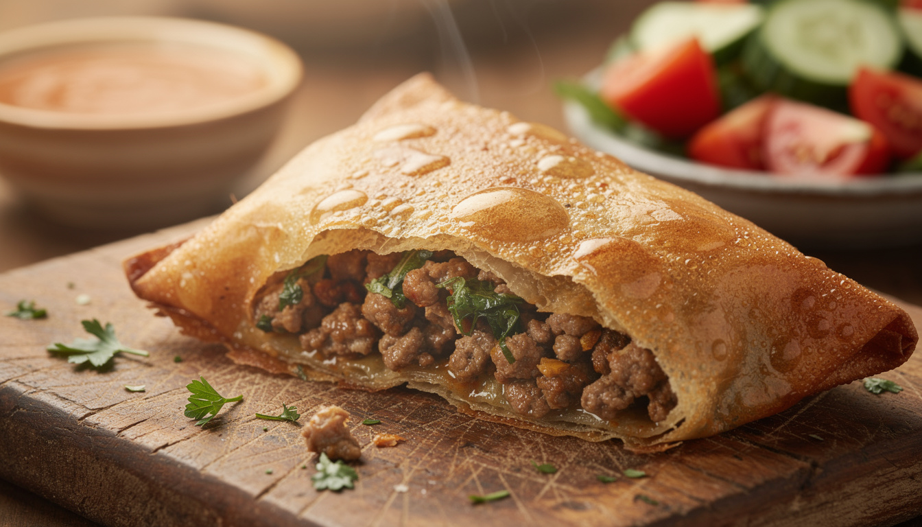 découvrez une recette facile et rapide de brick à la viande hachée pour un repas savoureux et gourmand, parfait pour toutes les occasions.