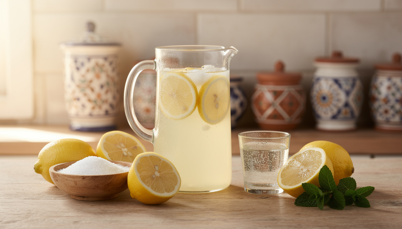 découvrez une recette facile et rapide pour préparer la citronnade tunisienne traditionnelle, une boisson rafraîchissante et authentique idéale pour l'été.
