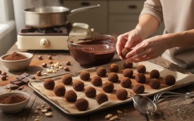 Recette facile pour préparer des truffes au chocolat maison
