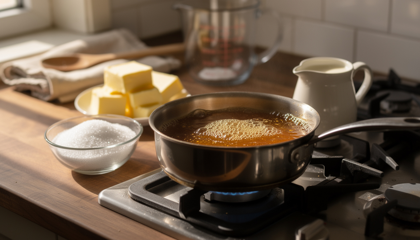 découvrez une recette facile et rapide pour préparer un caramel maison délicieux, parfait pour accompagner tous vos desserts préférés.