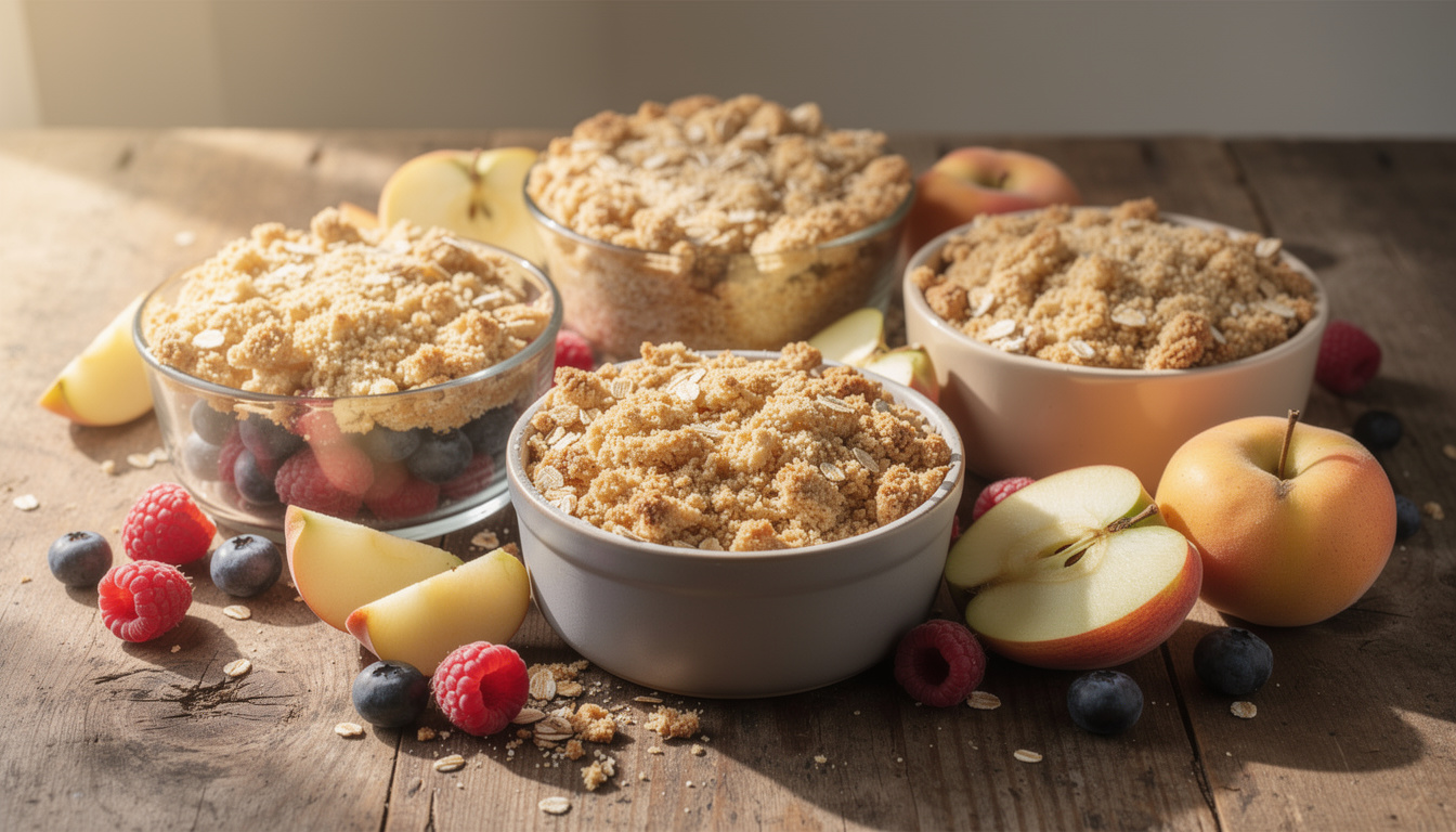 Cinq recettes de crumble light sans beurre pour se faire plaisir sans culpabiliser découvrez cinq recettes de crumble light sans beurre, délicieuses et légères, pour vous faire plaisir sans culpabiliser.
