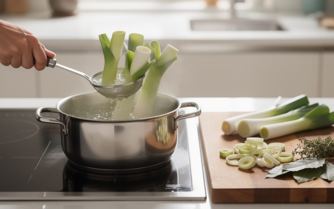 Comment bien cuire les poireaux à l&rsquo;eau pour préserver leur saveur