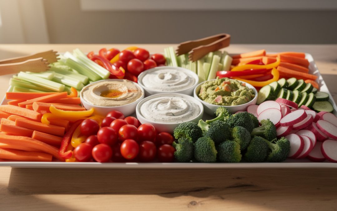 Comment préparer un plateau de crudités pour 20 personnes facilement