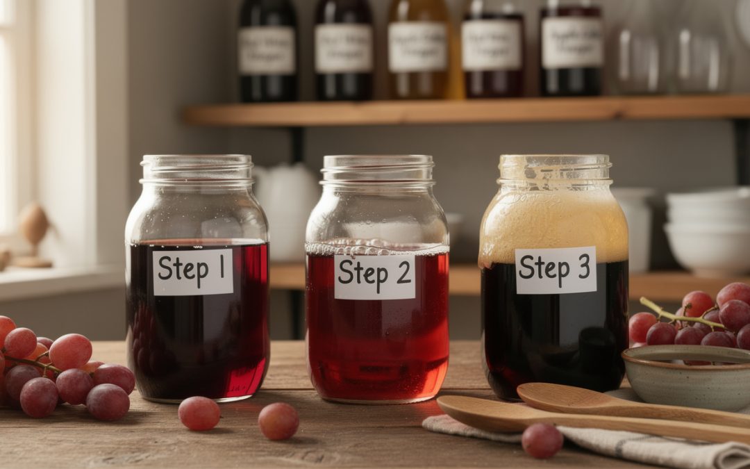 Comment préparer une mère vinaigre de vin maison facilement
