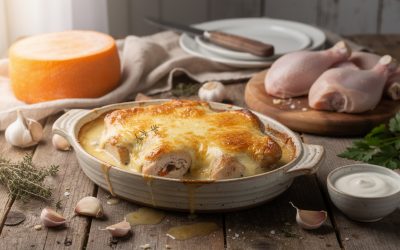 Découvrir la recette facile de la cassolette de poulet au maroille