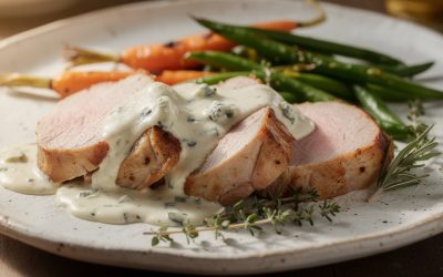 Filet mignon de porc au roquefort : recette facile et savoureuse