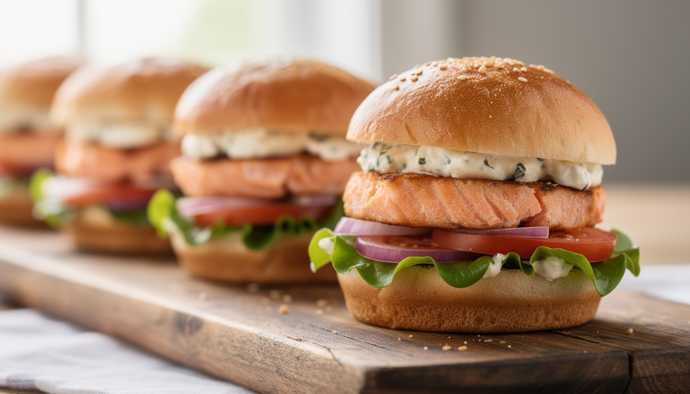 Mini burger saumon boursin : une recette fraßche et gourmande à découvrir découvrez notre recette fraßche et gourmande de mini burgers au saumon et boursin, parfaite pour un apéritif réussi ou un repas léger.