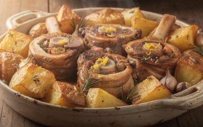 Osso bucco de dinde au four avec pommes de terre : une recette facile et savoureuse
