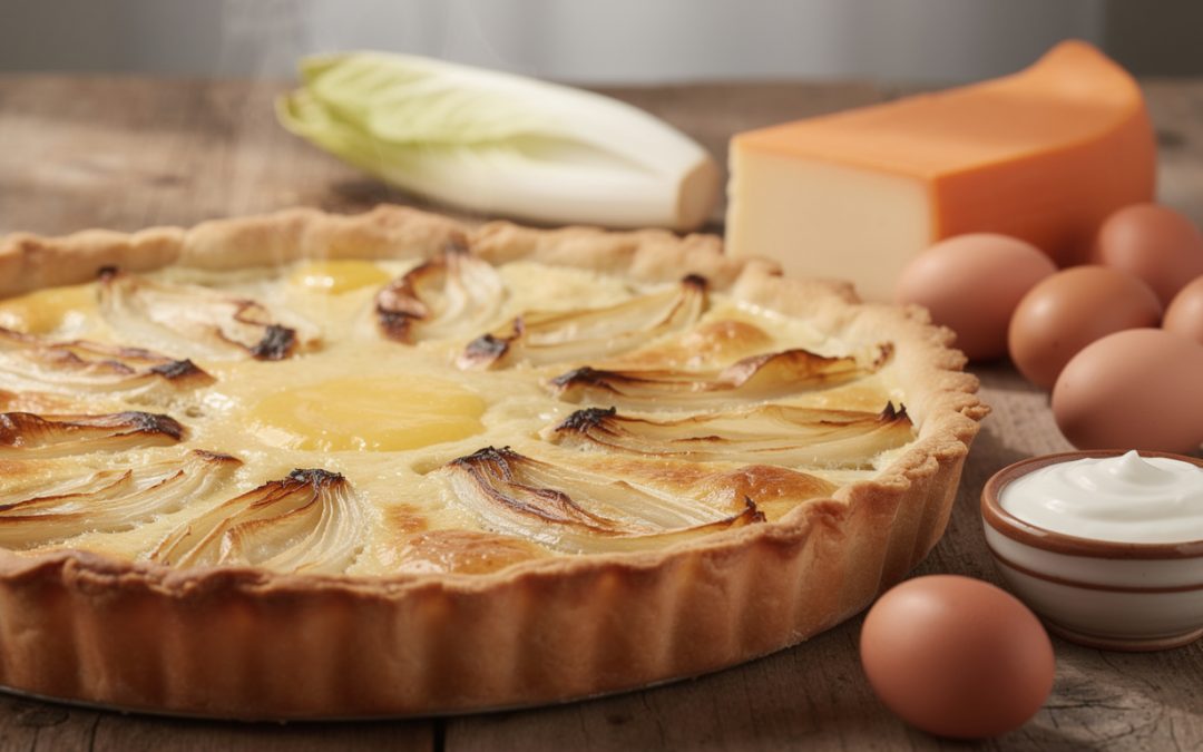 Quiche aux endives et maroilles : recette savoureuse et facile