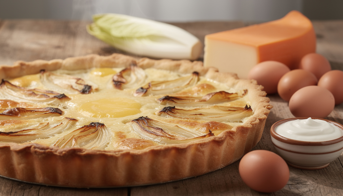 Quiche aux endives et maroilles : recette savoureuse et facile découvrez notre recette facile et savoureuse de quiche aux endives et maroilles, parfaite pour un repas gourmand en toute simplicité.