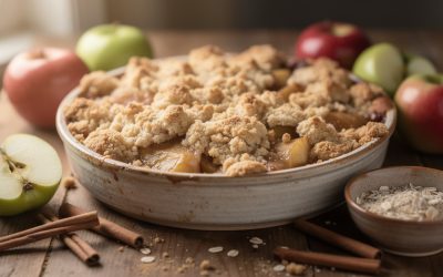 Recette crumble pomme sans beurre : une douceur légère et savoureuse