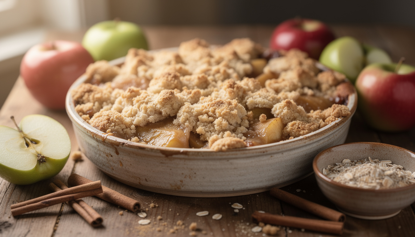 Recette crumble pomme sans beurre : une douceur légÚre et savoureuse découvrez notre recette de crumble aux pommes sans beurre, une douceur légÚre et savoureuse parfaite pour un dessert gourmand et équilibré.