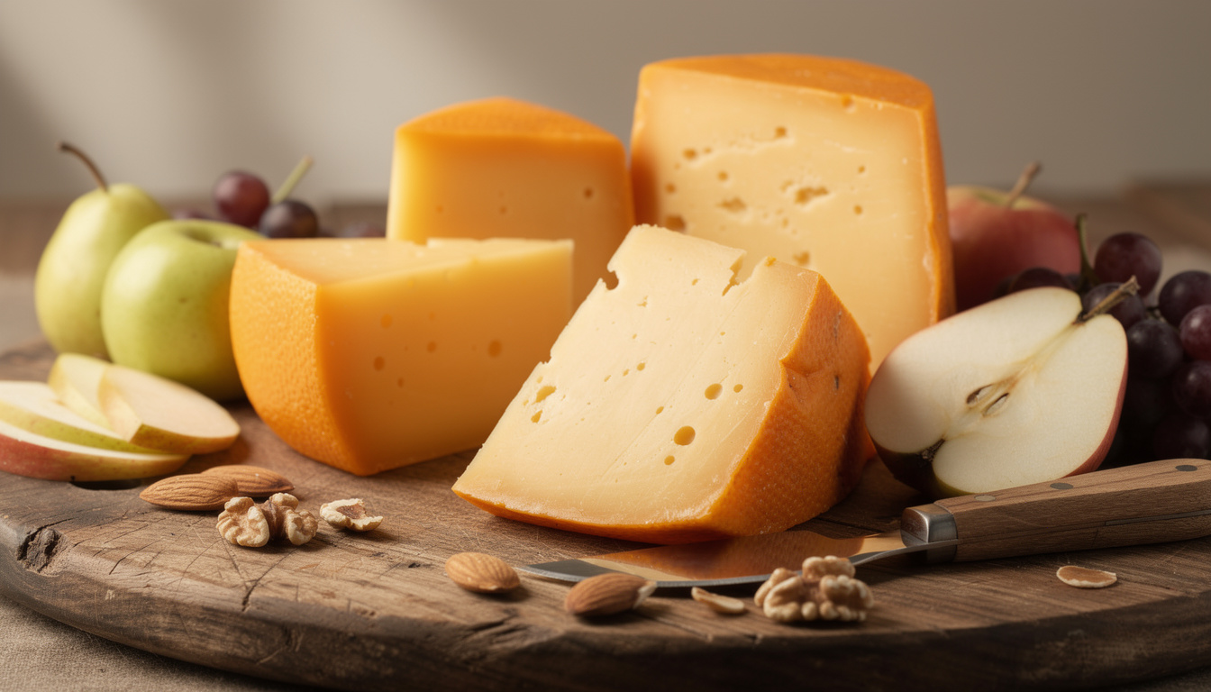 Tout savoir sur le fromage à croûte orange et pâte dure : caractéristiques et dégustation découvrez les caractéristiques uniques du fromage à croûte orange et pâte dure, ses origines, sa fabrication, et nos conseils pour une dégustation optimale.