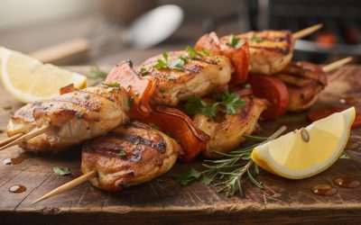 Brochette de poulet chorizo : recette facile et savoureuse
