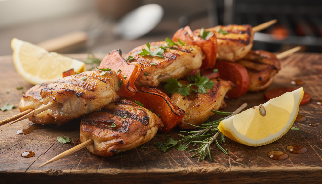 Brochette de poulet chorizo : recette facile et savoureuse découvrez notre recette facile et savoureuse de brochette de poulet chorizo, parfaite pour un repas gourmand et rapide à préparer.