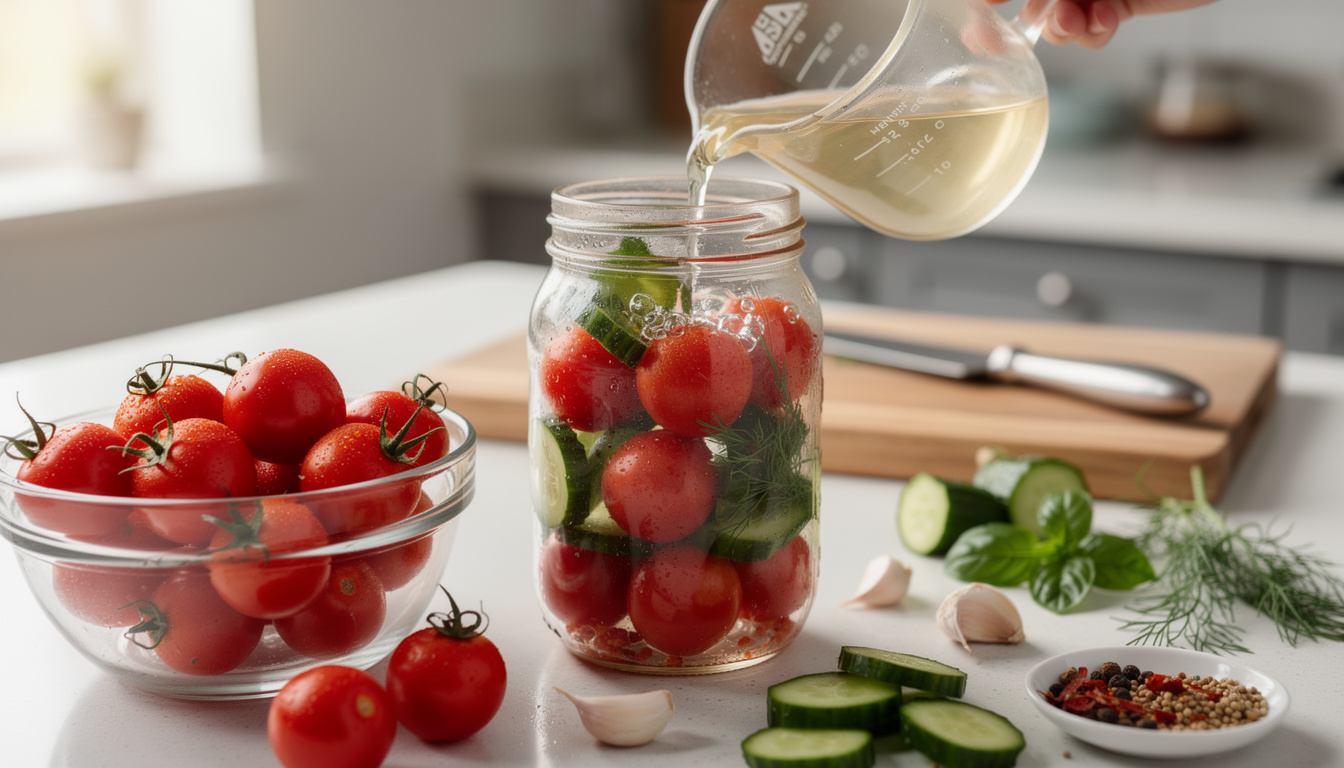 Comment préparer des pickles de tomates cerises maison facilement découvrez comment préparer facilement des pickles de tomates cerises maison grùce à notre recette simple et rapide. apportez une touche gourmande et acidulée à vos plats !