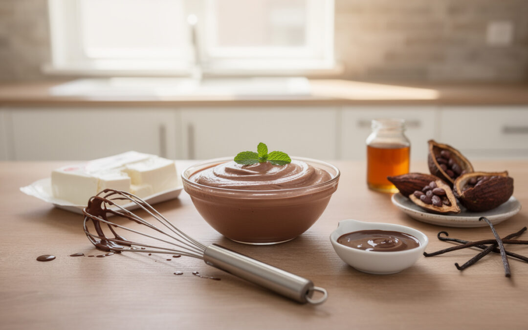 Comment réaliser une mousse au chocolat légère et vegan avec du tofu soyeux