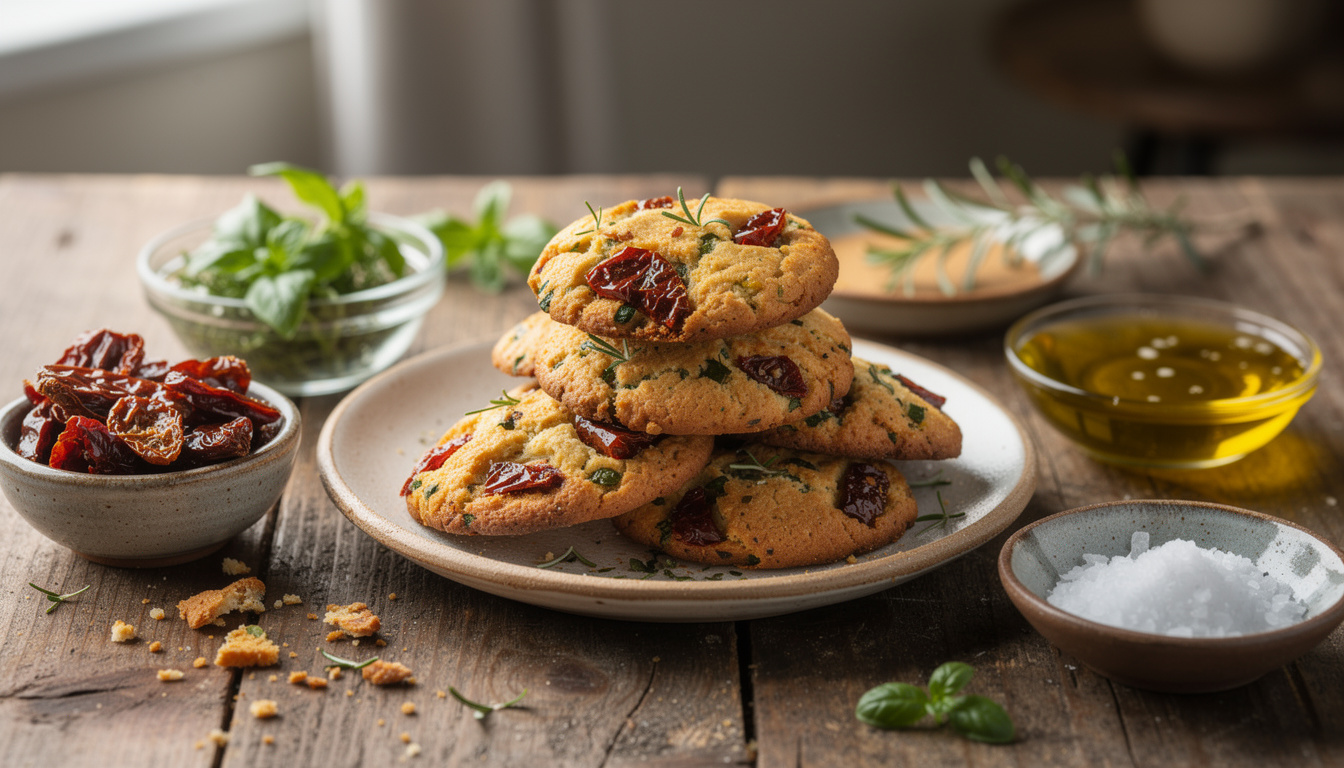 apprenez à réaliser facilement des cookies salés aux tomates séchées, parfaits pour un apéritif gourmand et original.
