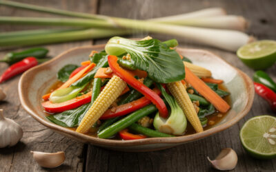 Légumes sautés à la thailandaise : recette simple et savoureuse