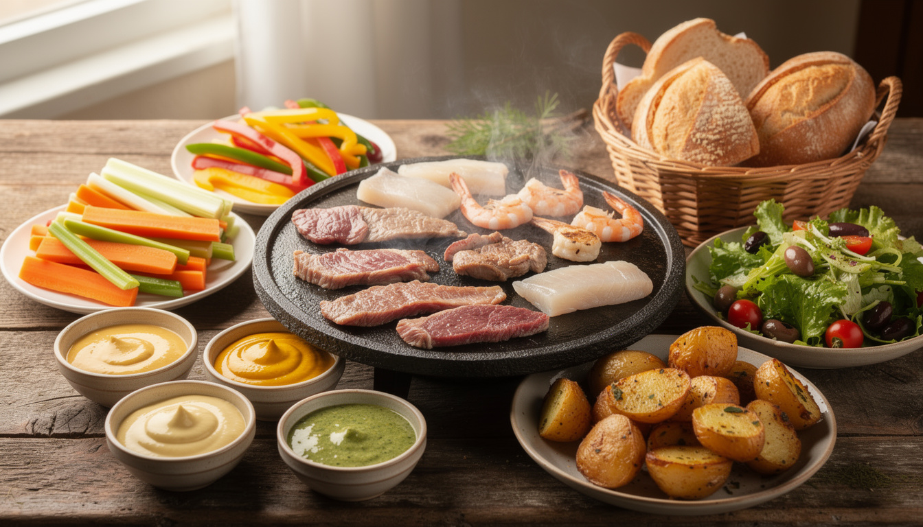 Quel accompagnement choisir pour une pierrade réussie découvrez quel accompagnement choisir pour une pierrade réussie et savourez un repas convivial et gourmand.