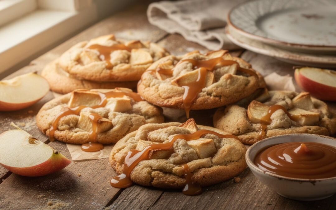 Recette facile de cookies pomme caramel pour un goûter gourmand