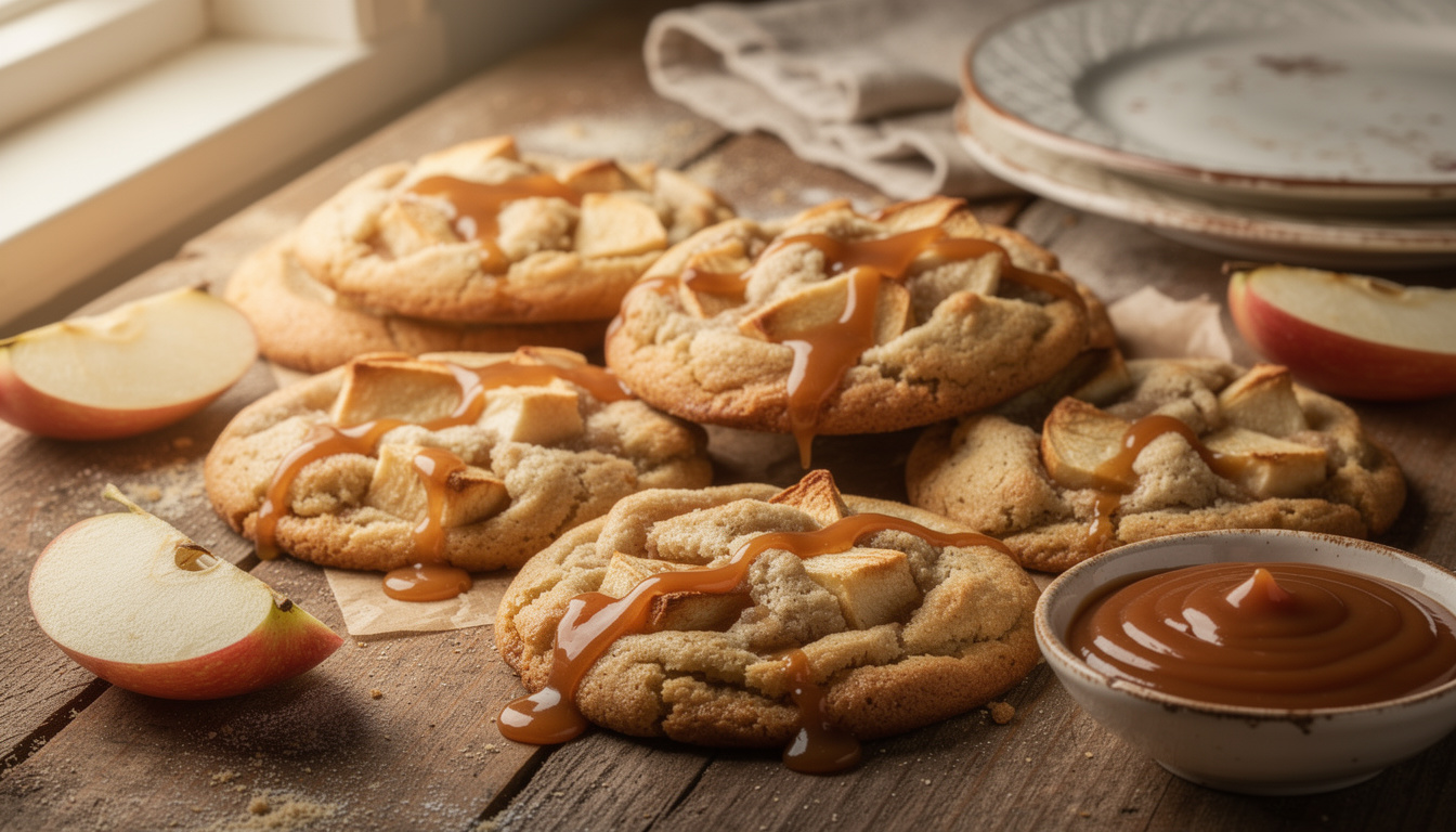 Recette facile de cookies pomme caramel pour un goûter gourmand découvrez notre recette facile de cookies pomme caramel, parfaite pour un goûter gourmand et réconfortant. simple à réaliser, elle ravira petits et grands !