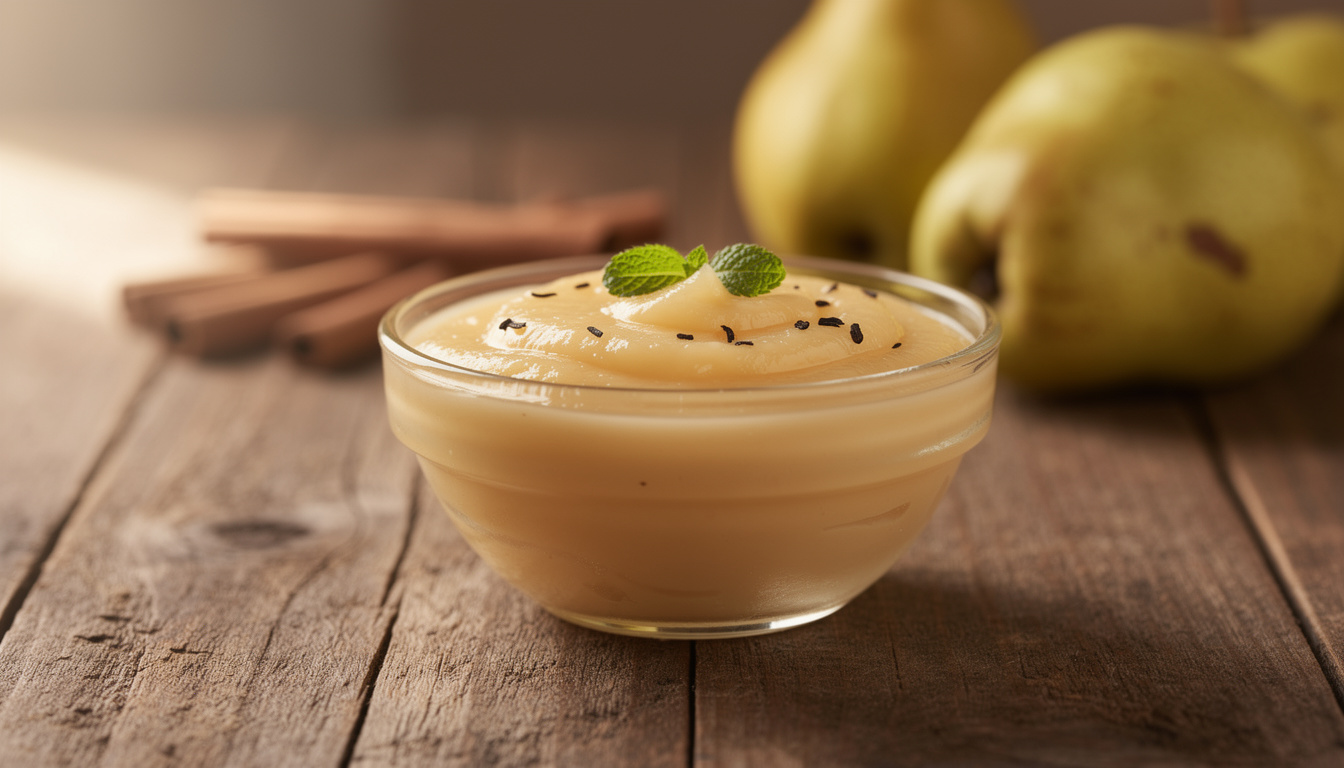 découvrez notre recette facile de purée de poire, idéale pour un dessert gourmand et rapide à préparer. parfaite pour régaler petits et grands avec douceur et simplicité.