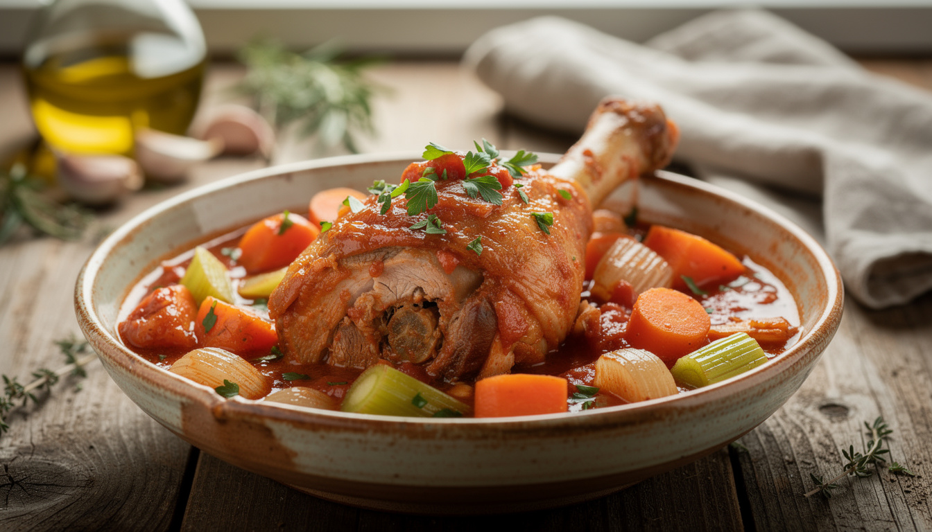 Recette osso bucco de dinde : un plat savoureux et facile à préparer découvrez notre recette d'osso bucco de dinde, un plat savoureux et facile à préparer, idéal pour un repas convivial et gourmand.