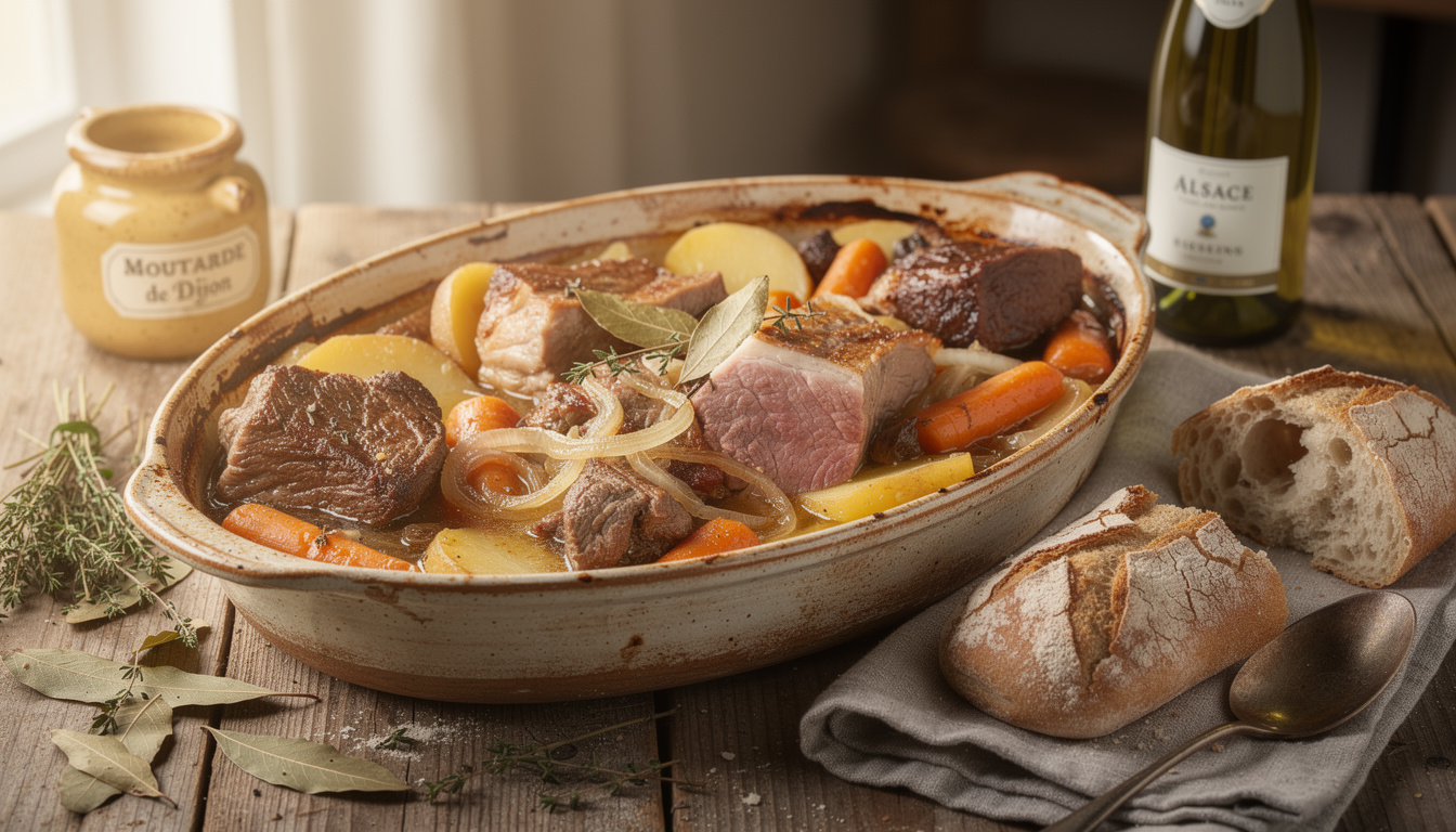 Recette traditionnelle de baeckeoffe aux 3 viandes : astuces et saveurs authentiques découvrez la recette traditionnelle du baeckeoffe aux 3 viandes, avec des astuces pour réussir ce plat alsacien riche en saveurs authentiques et convivialité.