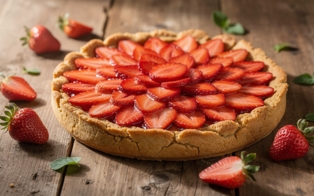Tarte aux fraises sans gluten : recette facile et gourmande