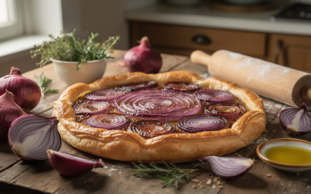 Tarte aux oignons rouge : recette facile et astuces pour réussir