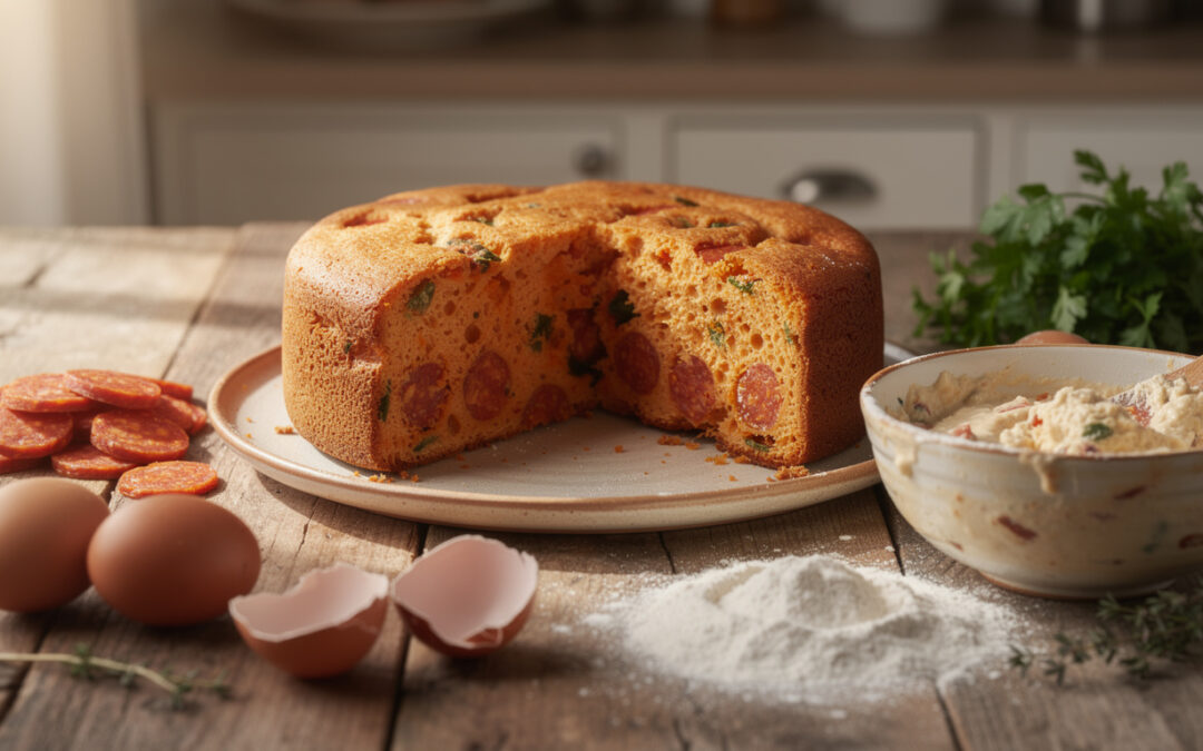 Cake au chorizo : recette facile et savoureuse à essayer chez soi
