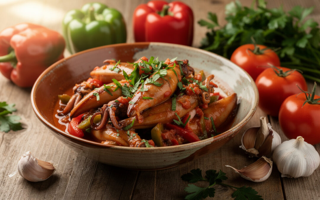 Chipirons à la basquaise : recette authentique et facile