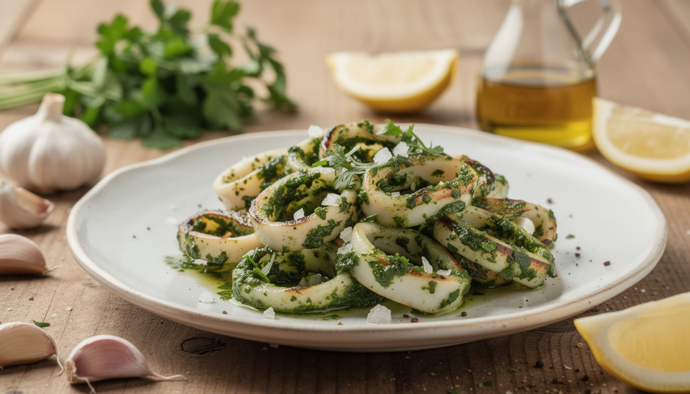 découvrez notre recette simple et savoureuse d'encornet persillade, parfaite pour un repas gourmand et rapide à préparer.