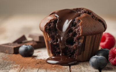 Recette de muffin au chocolat cœur fondant pour un dessert gourmand