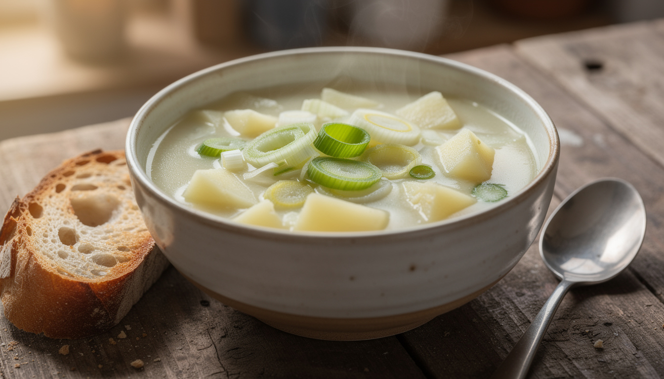 découvrez une recette simple et réconfortante de soupe poireaux et pommes de terre, parfaite pour réchauffer vos soirées avec des saveurs douces et gourmandes.