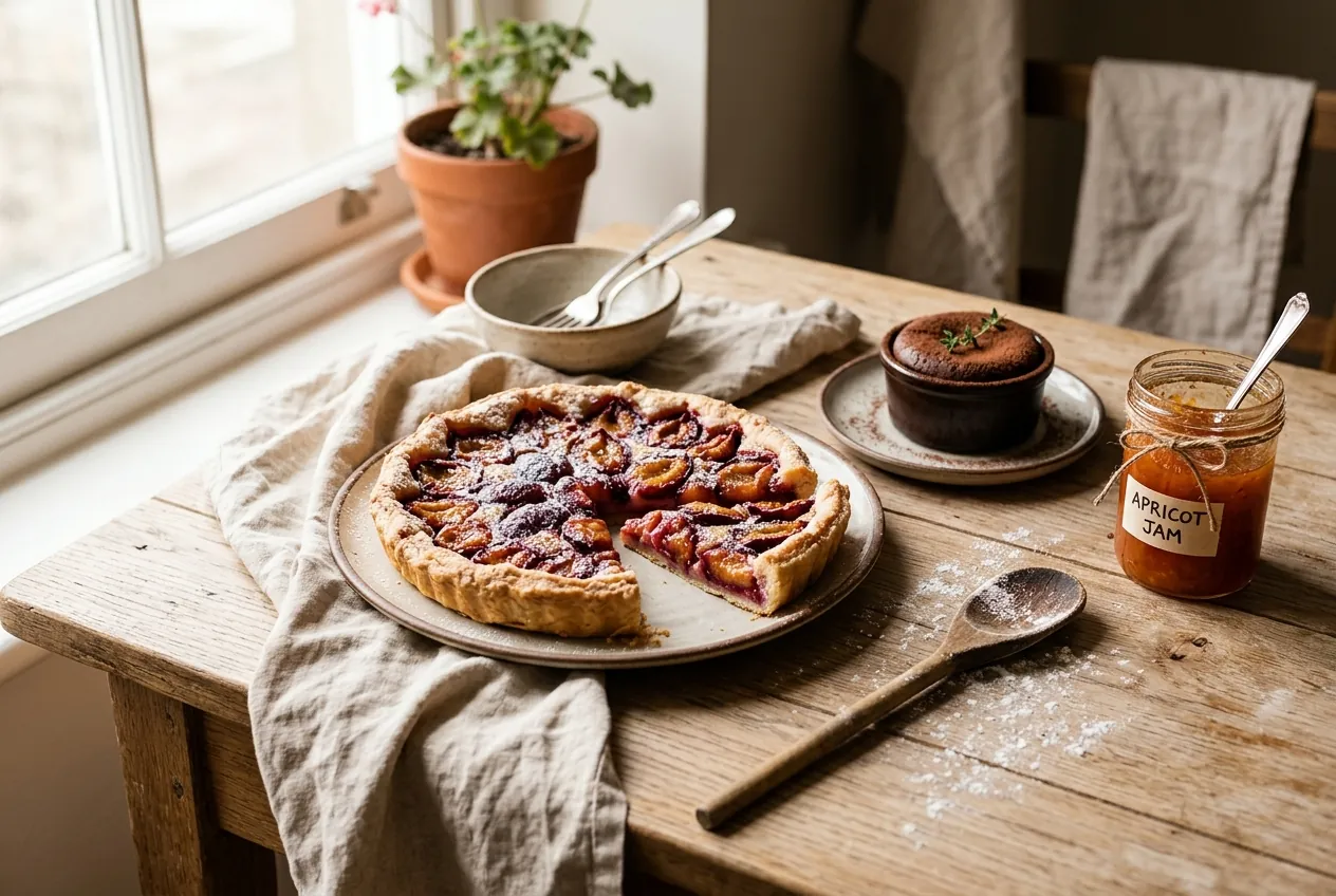 Tarte aux prunes maison